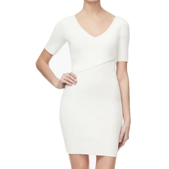 Good American Dresses & Skirts - Good American White Ribbed Knit Dress NWT